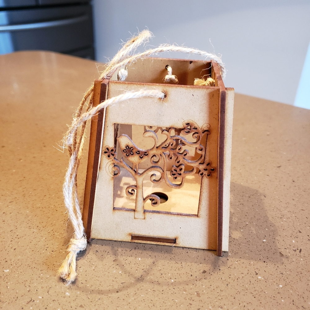 Wood Laser Cut Lantern